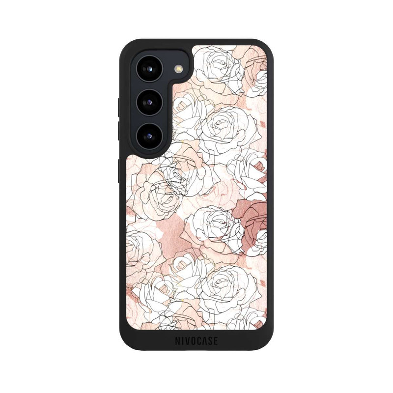 Galaxy S23 NIVOpure Blooming Roses Line Art
