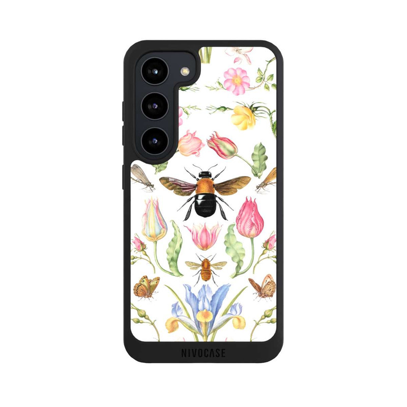 Galaxy S23 NIVOpure Wildblumen mit Biene weiß
