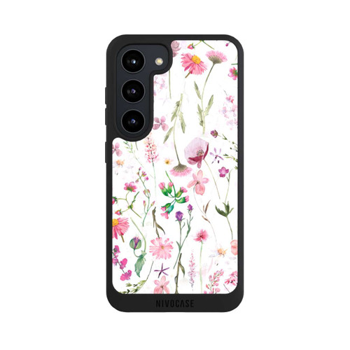 Samsung Galaxy S23 NIVOpure Rosa Blumenwiese