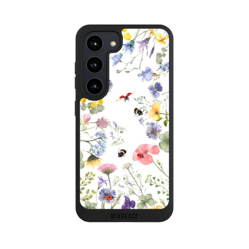 Samsung Galaxy S23 NIVOpure Bunte Frühlingsblumen und Bienen