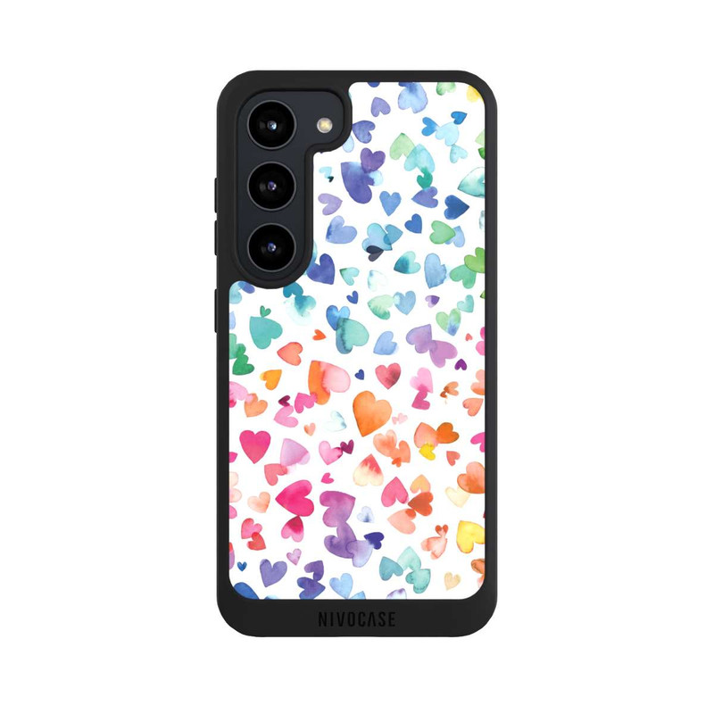 Galaxy S23 NIVOpure Watercolor Love Hearts