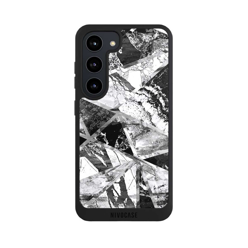 Galaxy S23 NIVOpure Carreaux de marbre monochrome