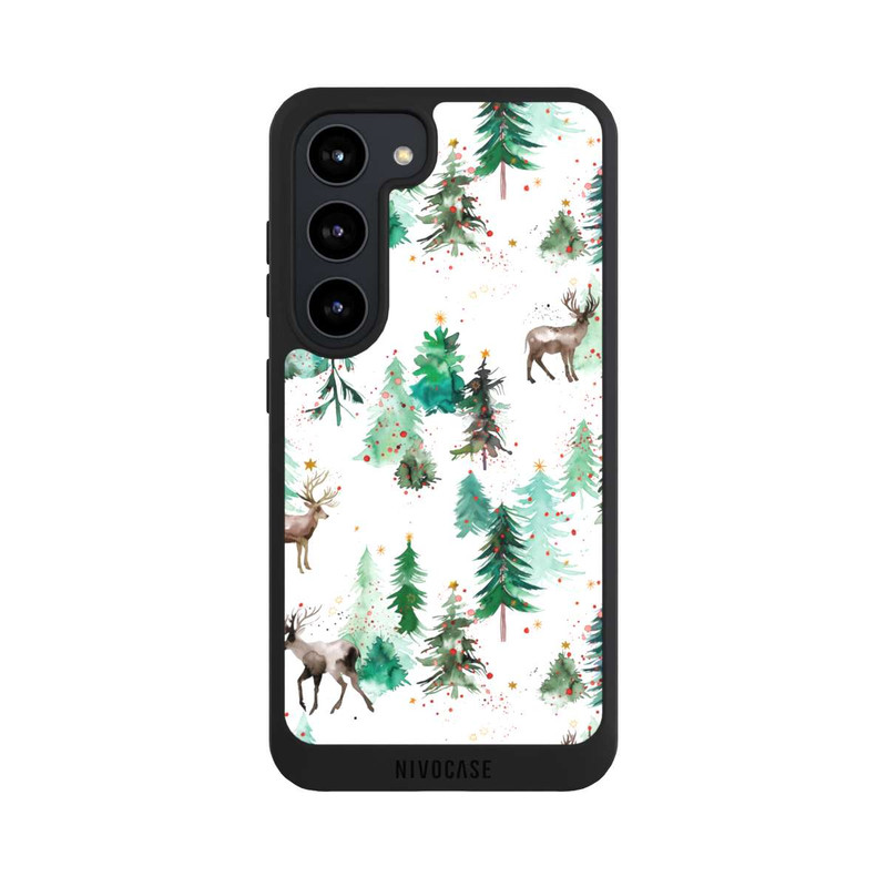 Galaxy S23 NIVOpure Deers and Winter Xmas Trees