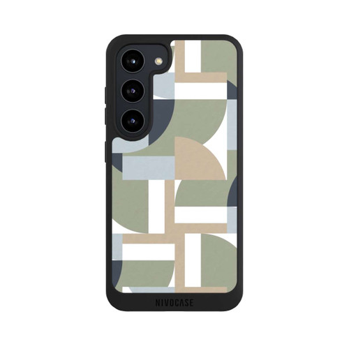 Samsung Galaxy S23 NIVOpure Futuristische Bauhaus Polygone Beige