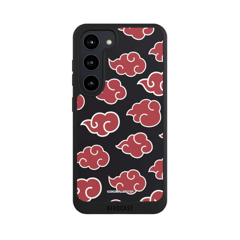 Galaxy S23 NIVOpure Akatsuki Pattern Noir Big