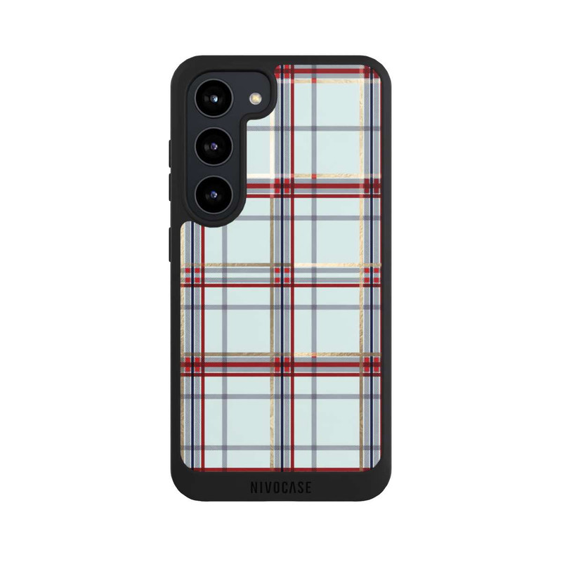 Galaxy S23 NIVOpure Tartan Blue