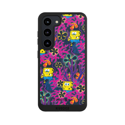 Samsung Galaxy S23 NIVOpure Spongebob - Coral Muster