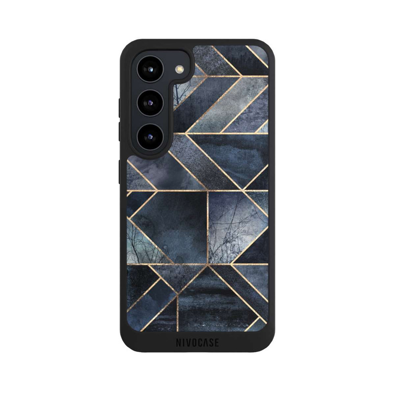 Galaxy S23 NIVOpure Abstraktes Natur-Dunkelblau