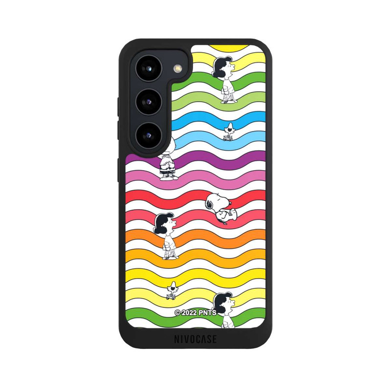 Galaxy S23 NIVOpure Snoopy Pattern Rainbow