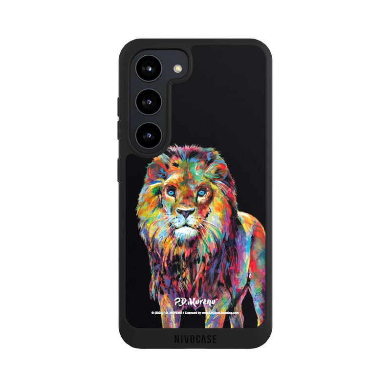 Galaxy S23 NIVOpure Lion Colorful Art By P.D. Moreno