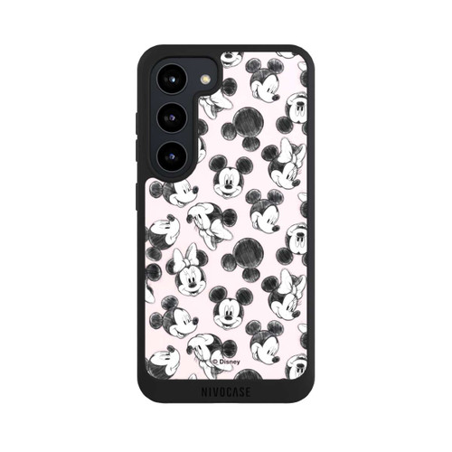 Samsung Galaxy S23 NIVOpure Minnie &amp; Mickey Viele Gesichter Pink