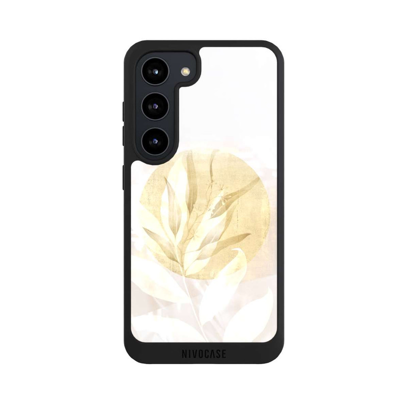 Galaxy S23 NIVOpure Boho Gold Blumen Kunst