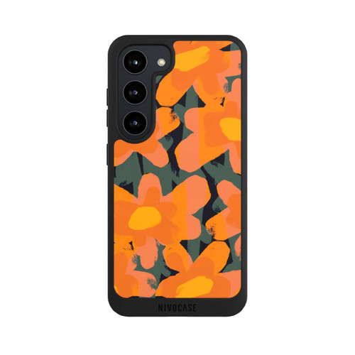 Samsung Galaxy S23 NIVOpure Blumenwiese Orange