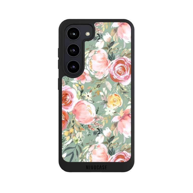 Galaxy S23 NIVOpure Pastellfarbener Pfingstrosenstrauß