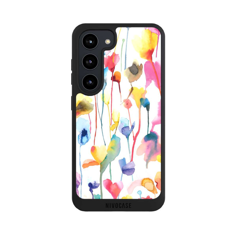 Galaxy S23 NIVOpure Aquarell Wildblumen bunt