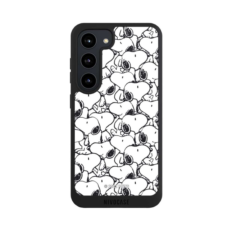 Galaxy S23 NIVOpure Snoopy Muster Schwarz und Weiß