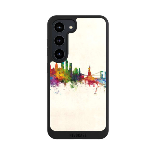 Samsung Galaxy S23 NIVOpure New York Ligne d'horizon V2 arrière-plan vintage