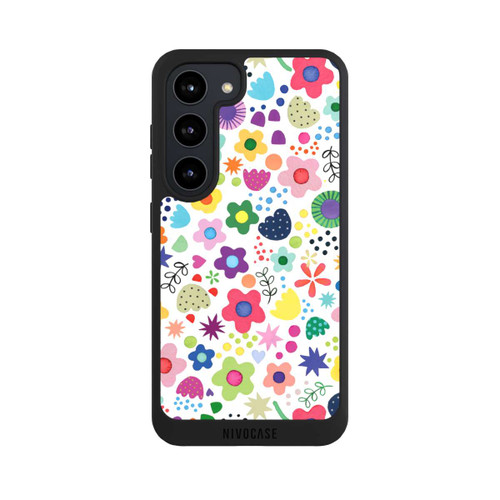 Samsung Galaxy S23 NIVOpure Psychedelische Blumen bunt