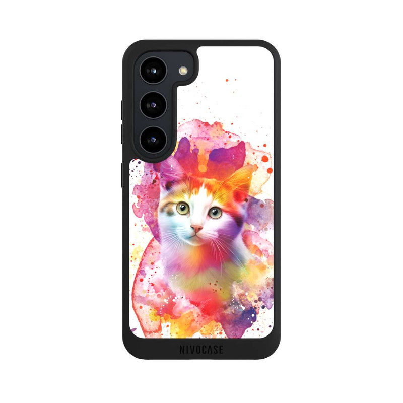 Galaxy S23 NIVOpure Happy Kitty White