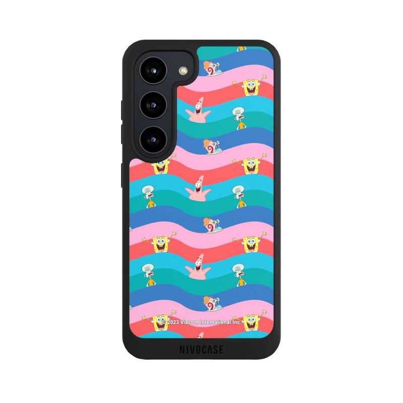 Galaxy S23 NIVOpure Spongebob Friends Colorful Waves