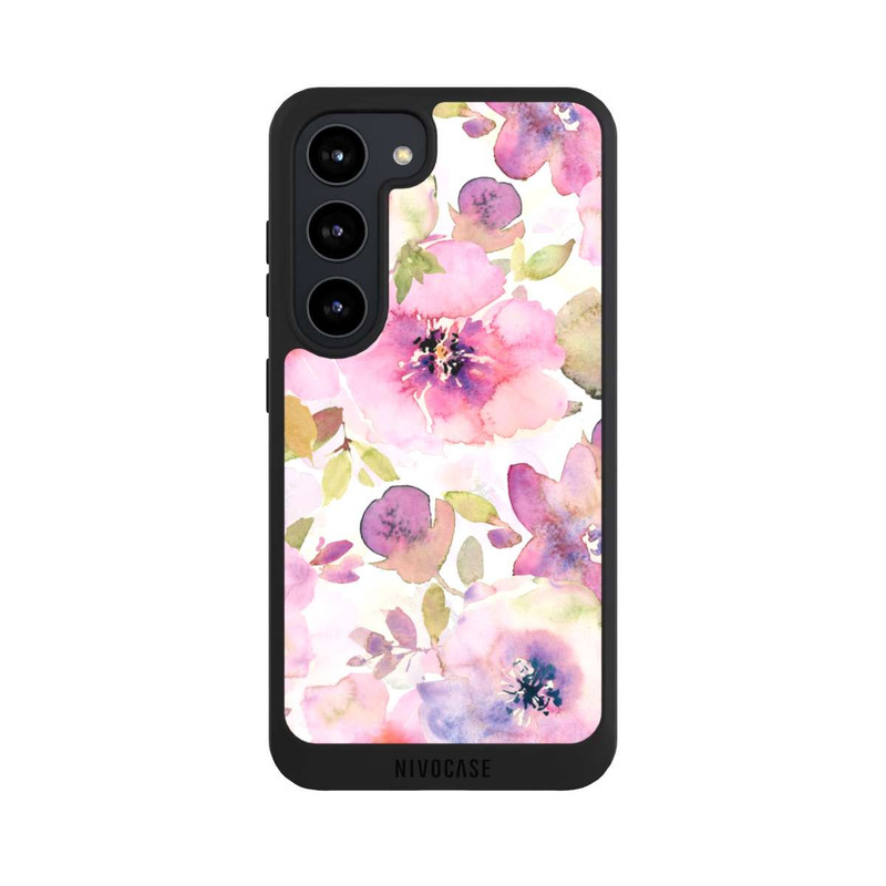 Galaxy S23 NIVOpure Pink Flowers Wallpaper