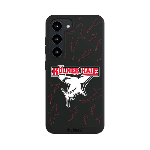 Samsung Galaxy S23 NIVOpure Haie Muster Rot