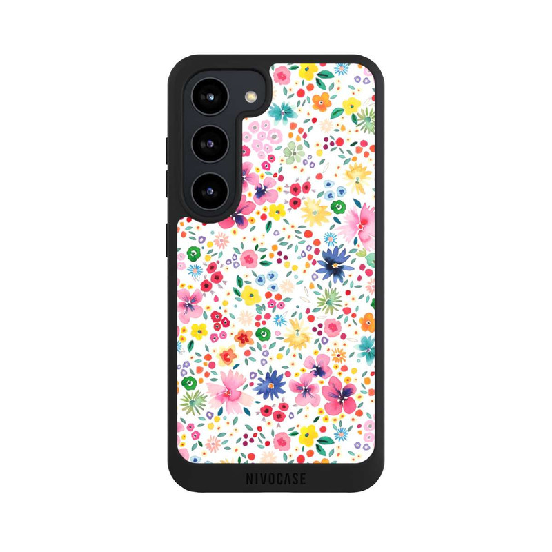 Galaxy S23 NIVOpure Millefleurs Pink Spring Garden