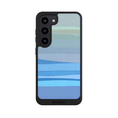 Samsung Galaxy S23 NIVOpure Blau Abstrakt 1