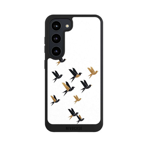 Samsung Galaxy S23 NIVOpure Origami Vogelcollage