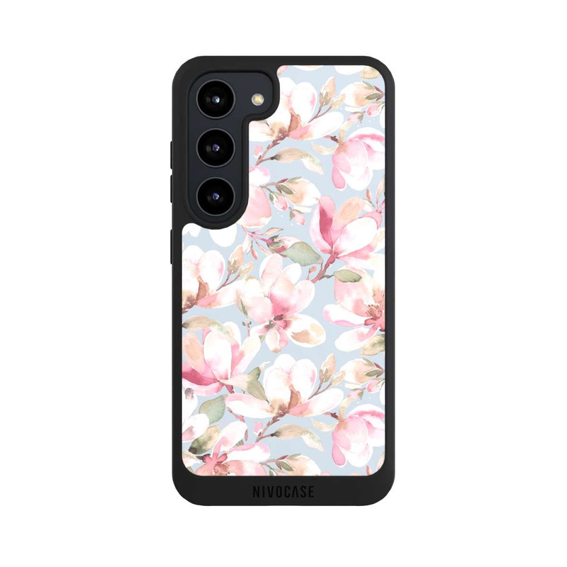 Galaxy S23 NIVOpure Fleurs de magnolia rose pastel