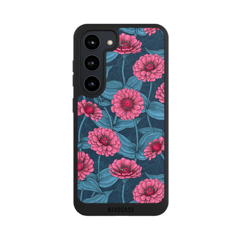 Samsung Galaxy S23 NIVOpure Flower Pattern Pink And Blue Illustration