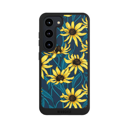Samsung Galaxy S23 NIVOpure Sunflowers Pattern Dark Illustration