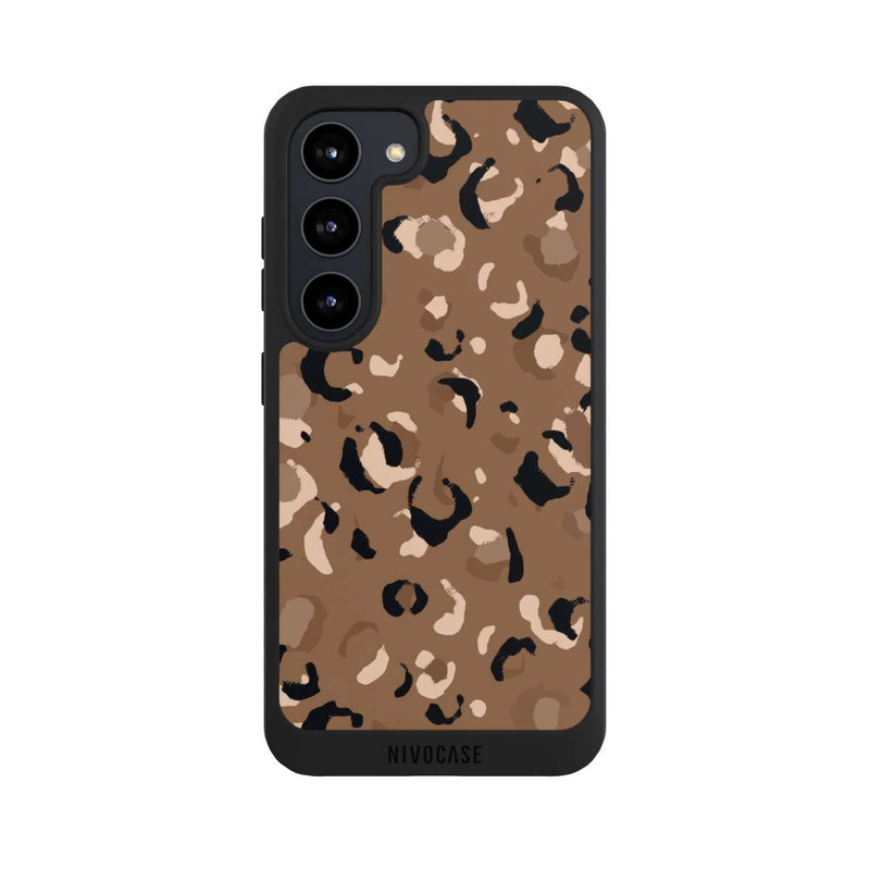 Galaxy S23 NIVOpure Leo Muster Braun