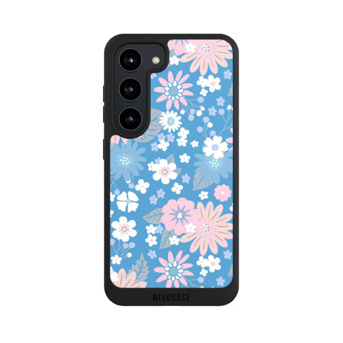 Samsung Galaxy S23 NIVOpure Wildblumen Muster Blau