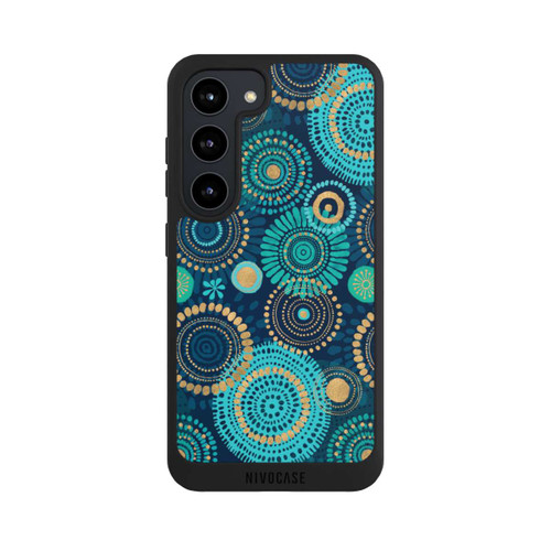 Samsung Galaxy S23 NIVOpure Blockprint India Teal Gold