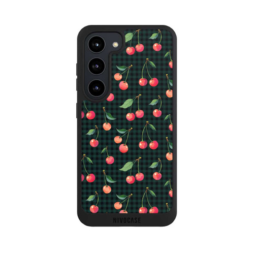 Samsung Galaxy S23 NIVOpure Cherries and Green Gingham