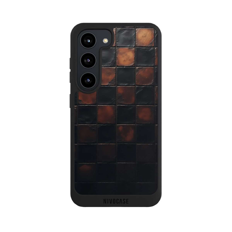 Galaxy S23 NIVOpure Checked Pattern Metallic Look with AI
