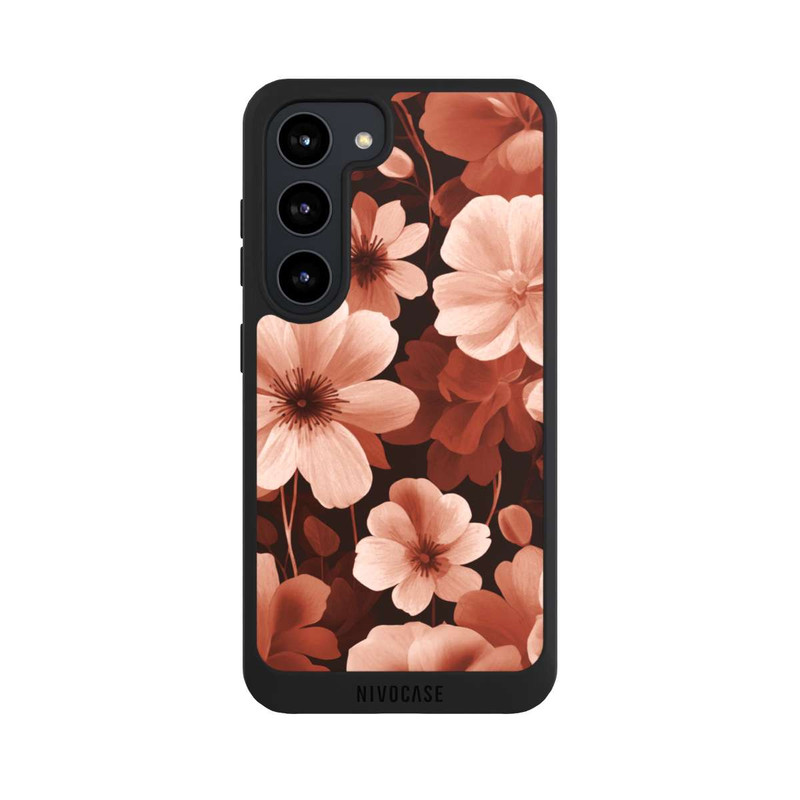 Galaxy S23 NIVOpure Red Negative Flowers with AI