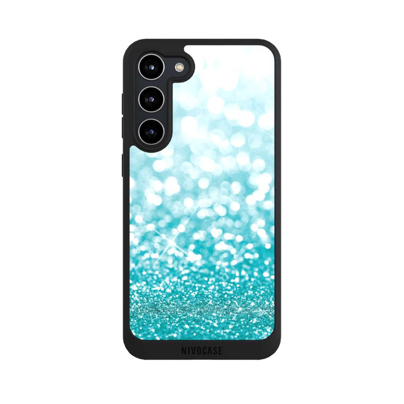 Galaxy S23 + NIVOpure Petrol Glitzer Look