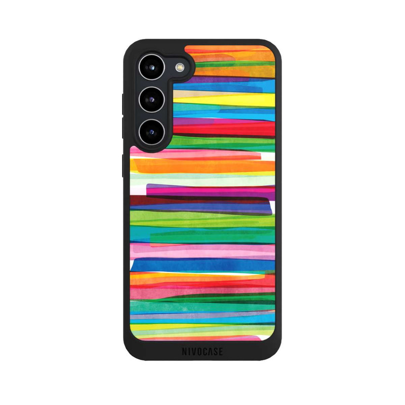 Galaxy S23 + NIVOpure Rayures Colorées 1