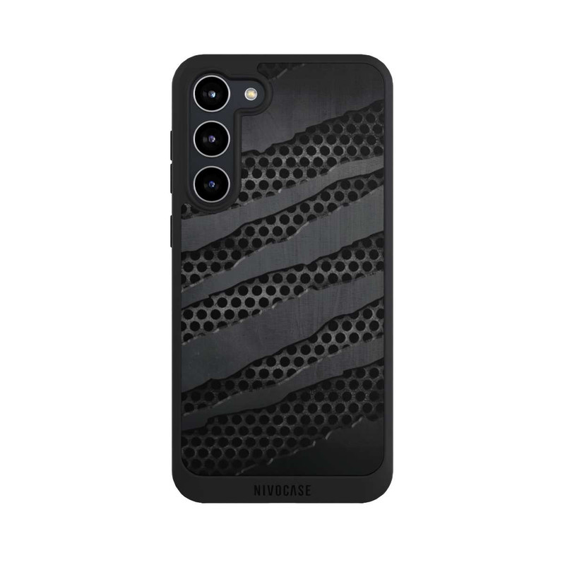 Galaxy S23 + NIVOpure Grey Metal Scratches