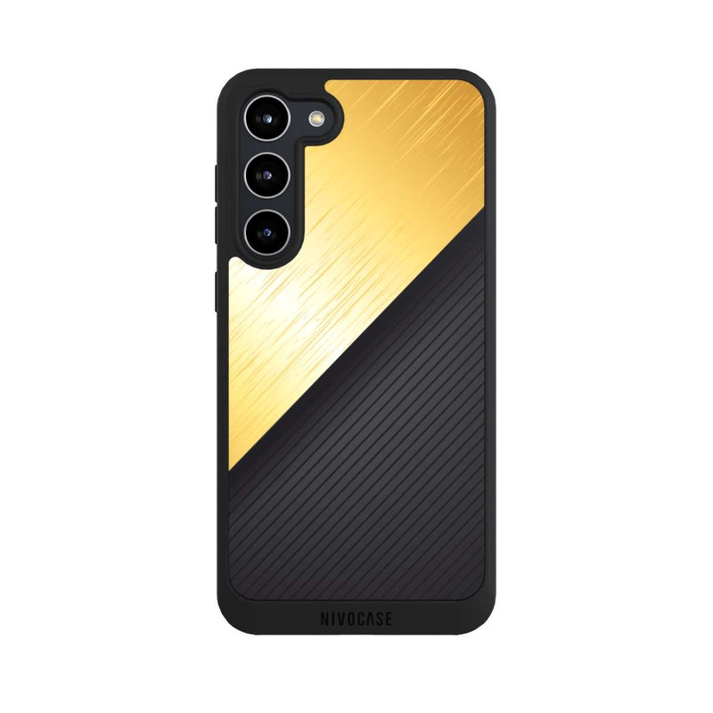 Galaxy S23 + NIVOpure Golden Metallic Look