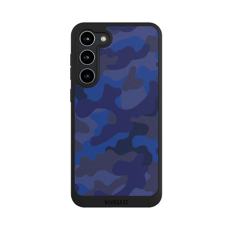 Galaxy S23 + NIVOpure Camouflage Marineblau