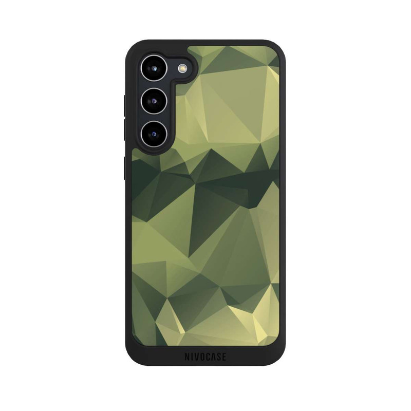 Galaxy S23 + NIVOpure Polygonales Camouflage