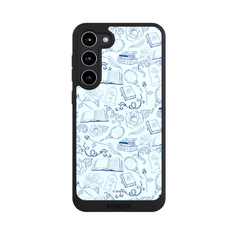 Galaxy S23 + NIVOpure Beauty and Beast Pattern Blue