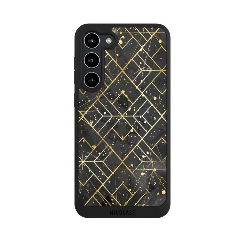 Galaxy S23 + NIVOpure Marble Black Grid