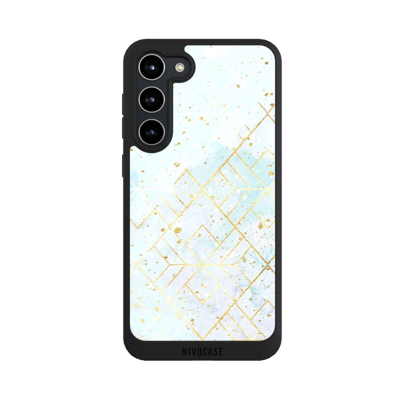 Galaxy S23 + NIVOpure Marble Mixed Grid Pastel