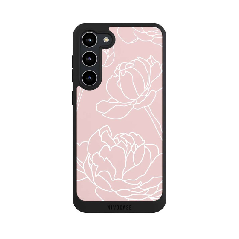 Galaxy S23 + NIVOpure Blume auf Pink