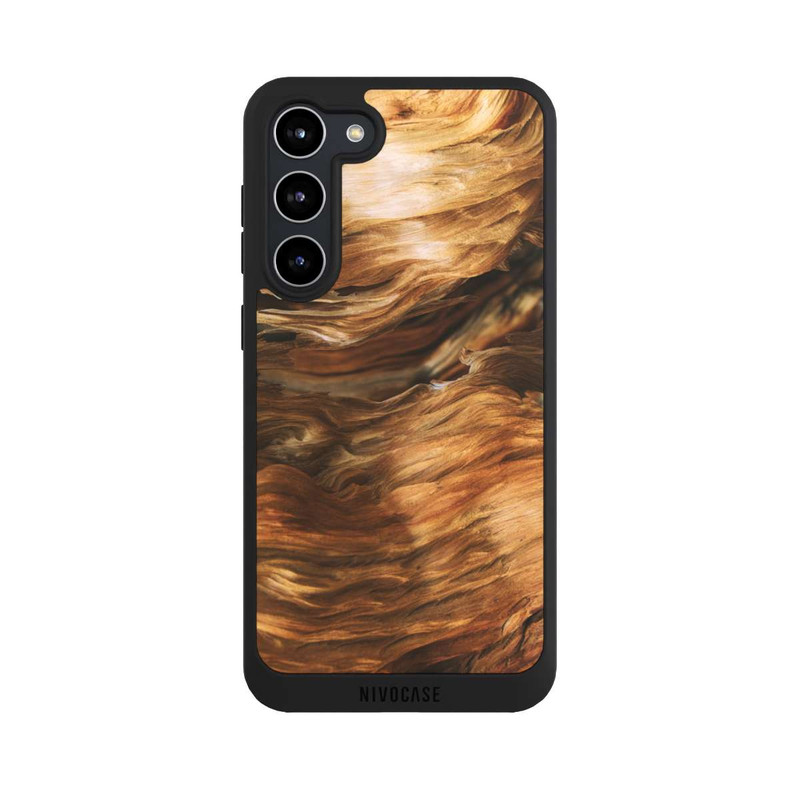 Galaxy S23 + NIVOpure Wurzelholzlook
