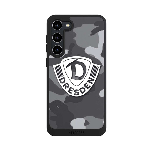 Samsung Galaxy S23+ NIVOpure Dresden Camouflage Grau - Dynamo Dresden